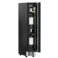 Винный шкаф Meyvel MV9NH-KWT1 под столешницу с белой рамой и скрытой ручкой